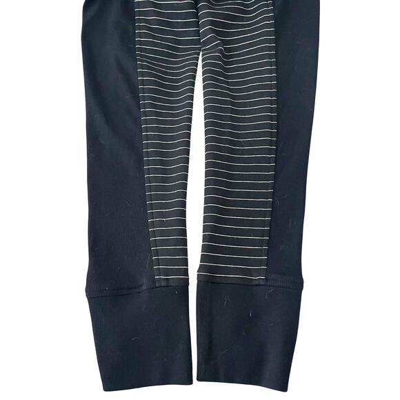 CABI LONG SLV FRONT ZIP COTTON/POLY FLEECE JACKET, WOMENS, L, BLACK/WHITE STRIPE - Picture 6 of 12